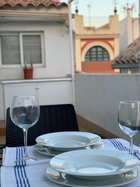 Ferienwohnung Stunning Attic With Private Terrace And Parking Optional Sevilla Exterior foto